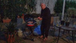 Image of Jenny's Dad grilling