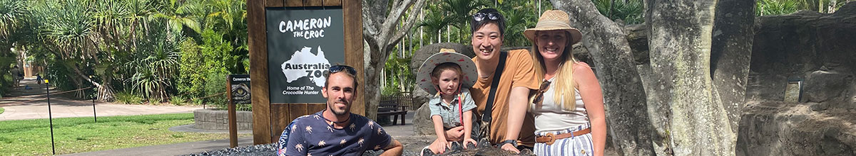 International Student with Homestay Family at Australia Zoo
